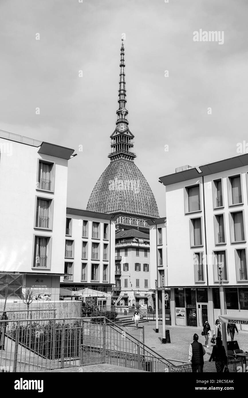 Turin, Italy March 27, 2022 The Mole Antonelliana, a major landmark