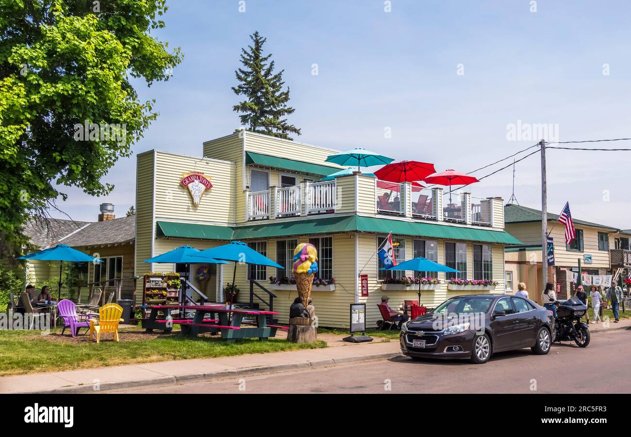 Grandpa Tonys Restaurant in La Pointe on Madeline Island in the Apostle