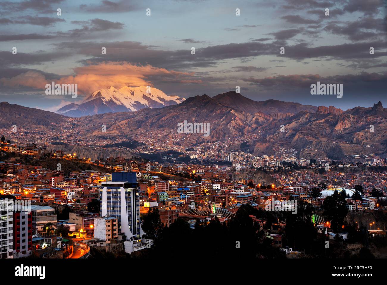 La Paz Sunset Stock Photo