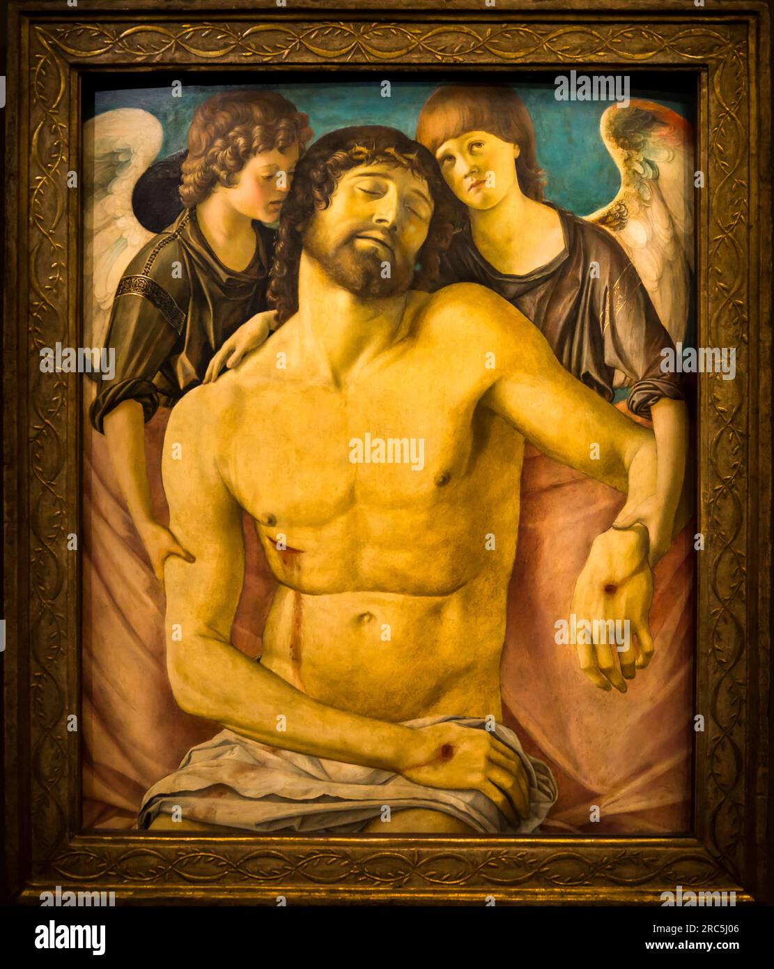 Giovanni Bellini painting Dead Christ held by Two Angels, Giovanni ...