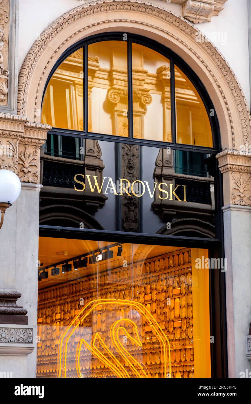 Swarovski store milan hi-res stock photography and images - Alamy
