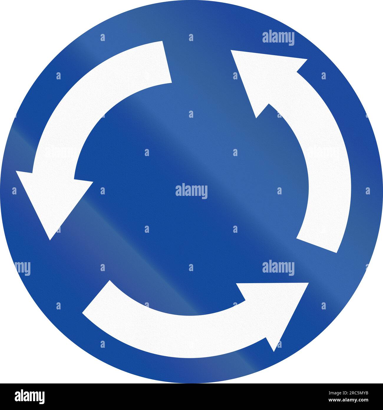 Greek traffic sign Roundabout Stock Photo Alamy