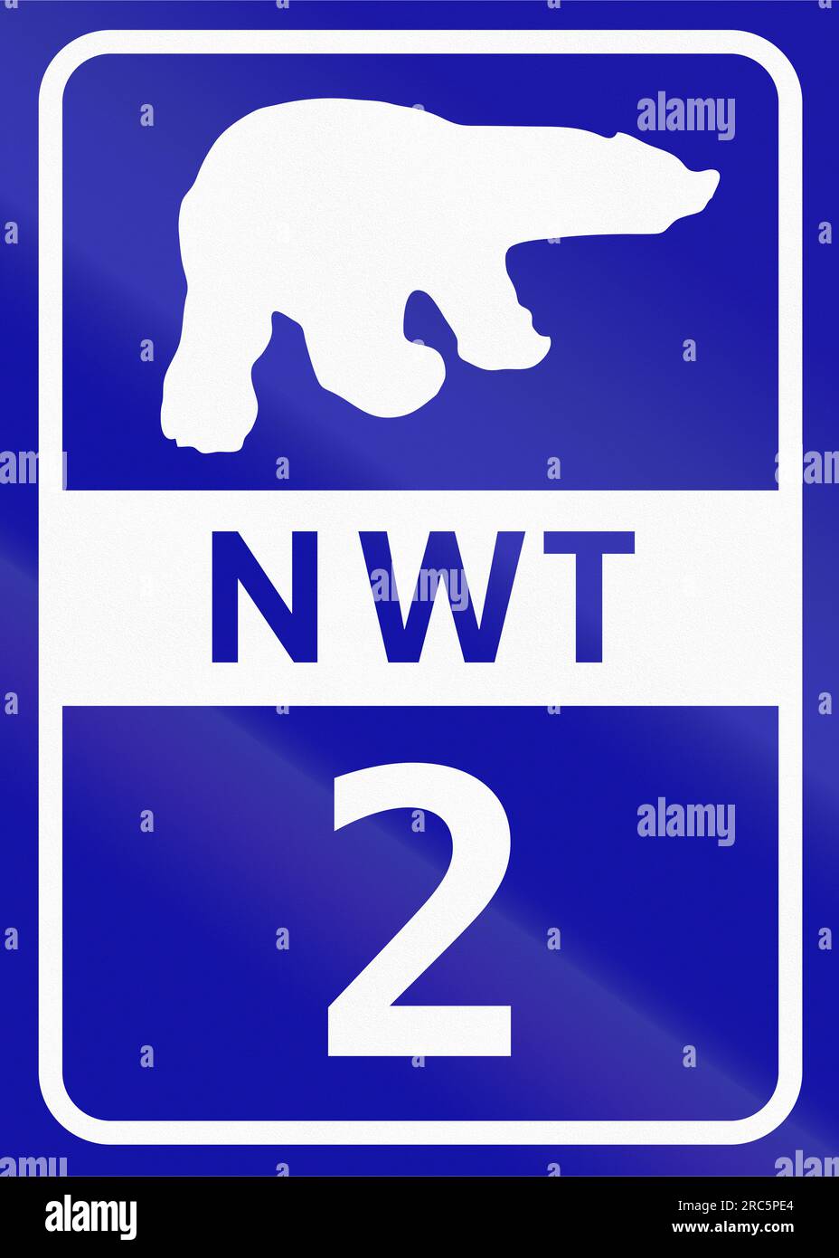 Shield of Northwest Territory highway number 2 Stock Photo Alamy