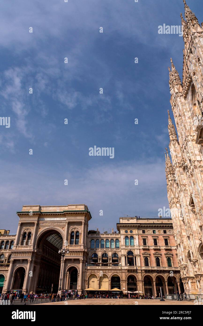 Inside the Vittorio Emanuele II Gallery at Milan City Italy - Louis Vuitton  and Savini Shops Editorial Stock Image - Image of emanuele, european:  120580184