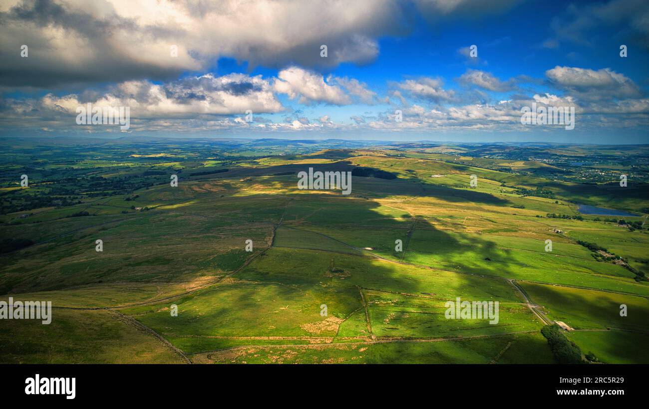 Beautiful view footage taken with a drone during my trip to National Parks Stock Photo