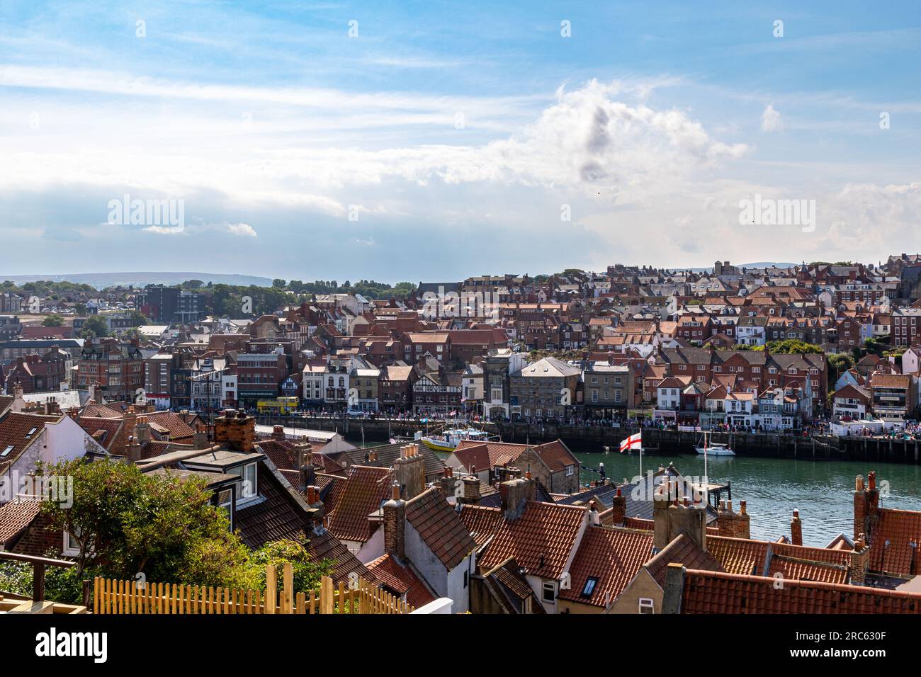 Whitby View Amazing view footage taken in Whitby Stock Photo - Alamy