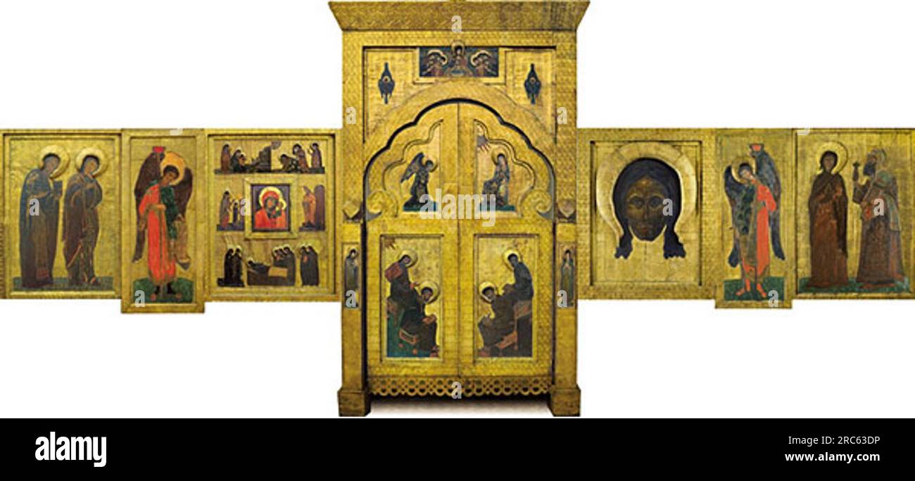 Perm iconostasis 1907 by Nicholas Roerich Stock Photo - Alamy