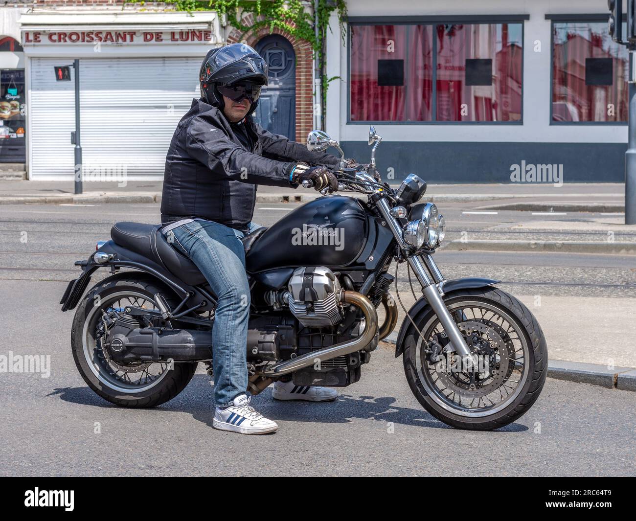 Guzzi motorbike hi-res stock photography and images - Alamy