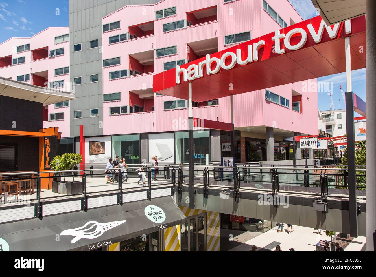 Harbour Town Shopping Center Stock Photo Alamy