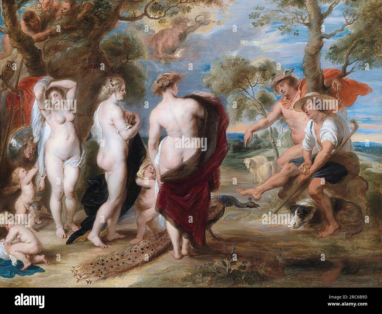 The Judgement of Paris by Peter Paul Rubens Stock Photo