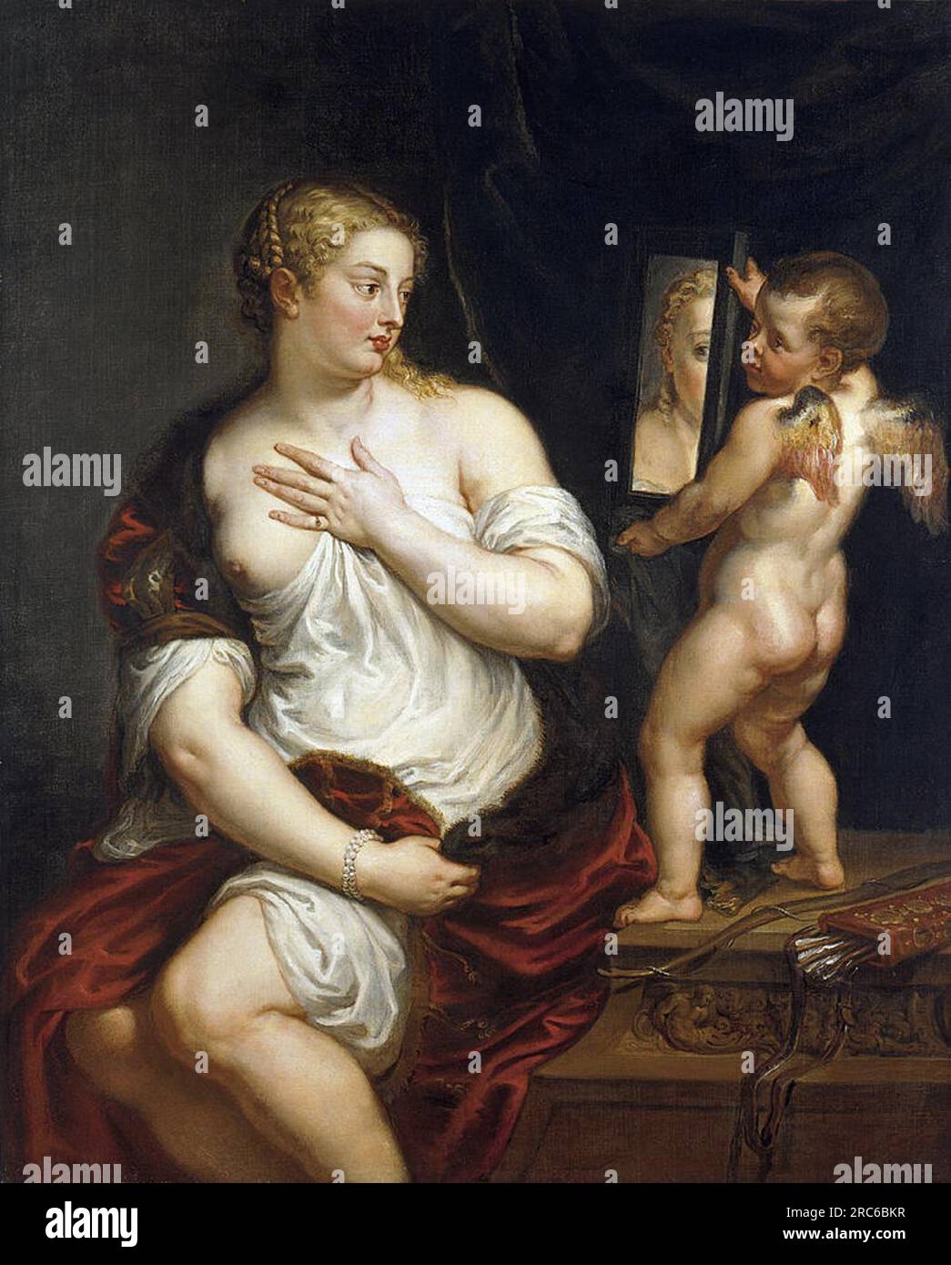 Venus and Cupid by Peter Paul Rubens Stock Photo