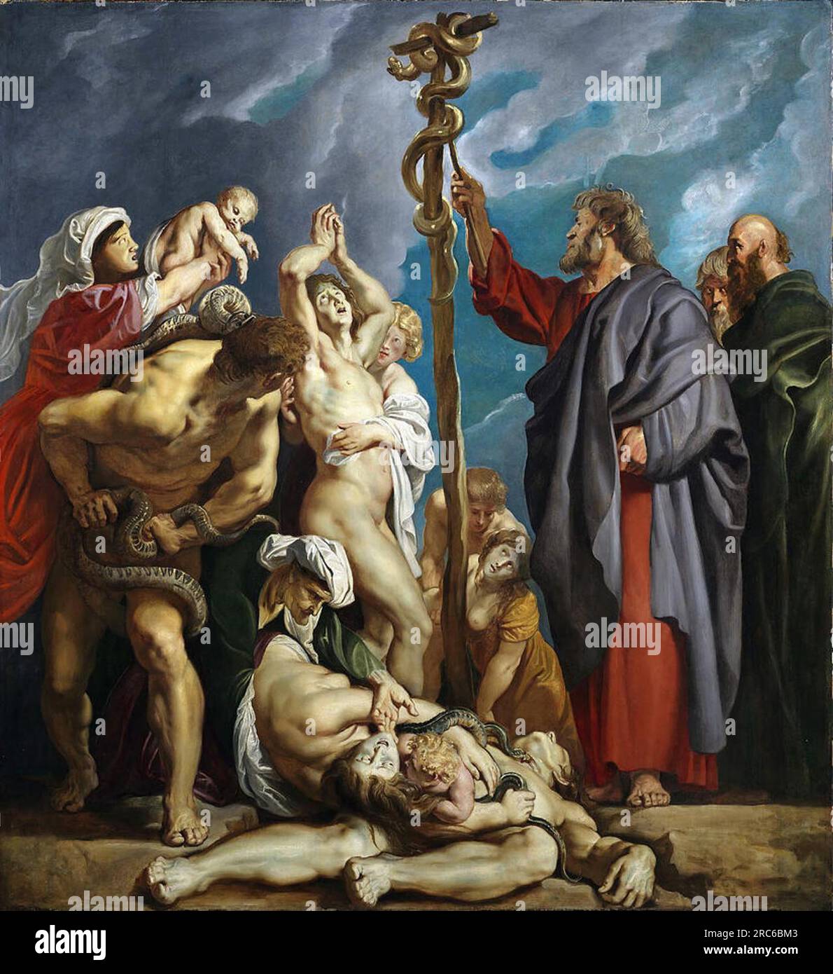 Moses and the Brazen Serpent by Peter Paul Rubens Stock Photo - Alamy