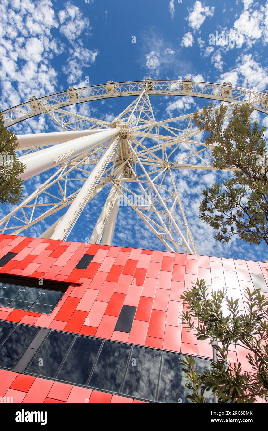 Melbourne Star Observation Wheel at The District Docklands Stock Photo Alamy