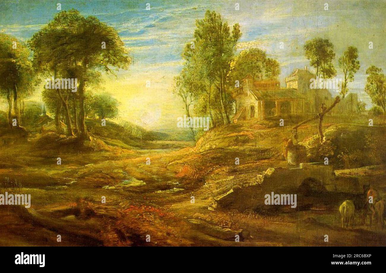 Landscape with a Watering Place by Peter Paul Rubens Stock Photo - Alamy