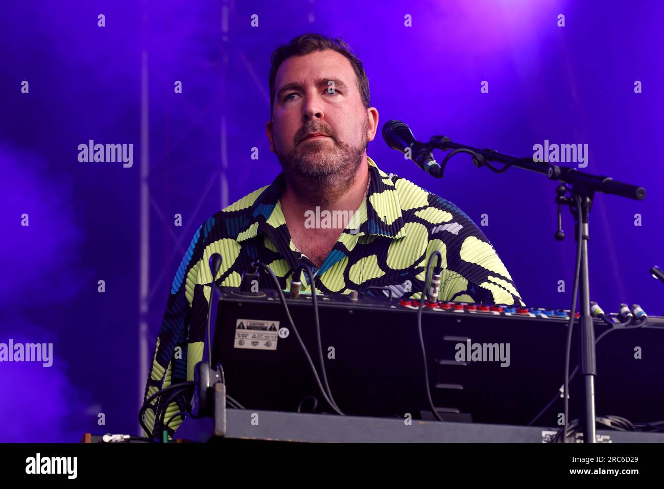 Stanmer Park, City of Brighton & Hove, East Sussex, UK. Hot Chip performing at The Brighton Valley Festival 2023, Brighton Concert Series, Stanmer Park .8th July 2023. David Smith/Alamy Live News Stock Photo