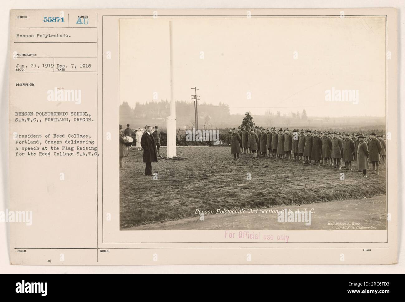 President of Reed College, Portland, Oregon delivering a speech at the ...