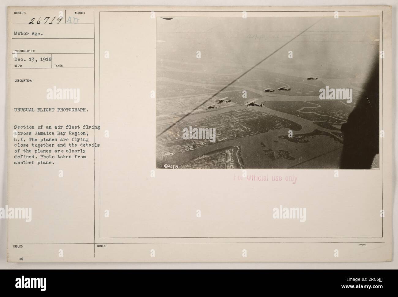 Image showing a formation of planes from an air fleet flying over the