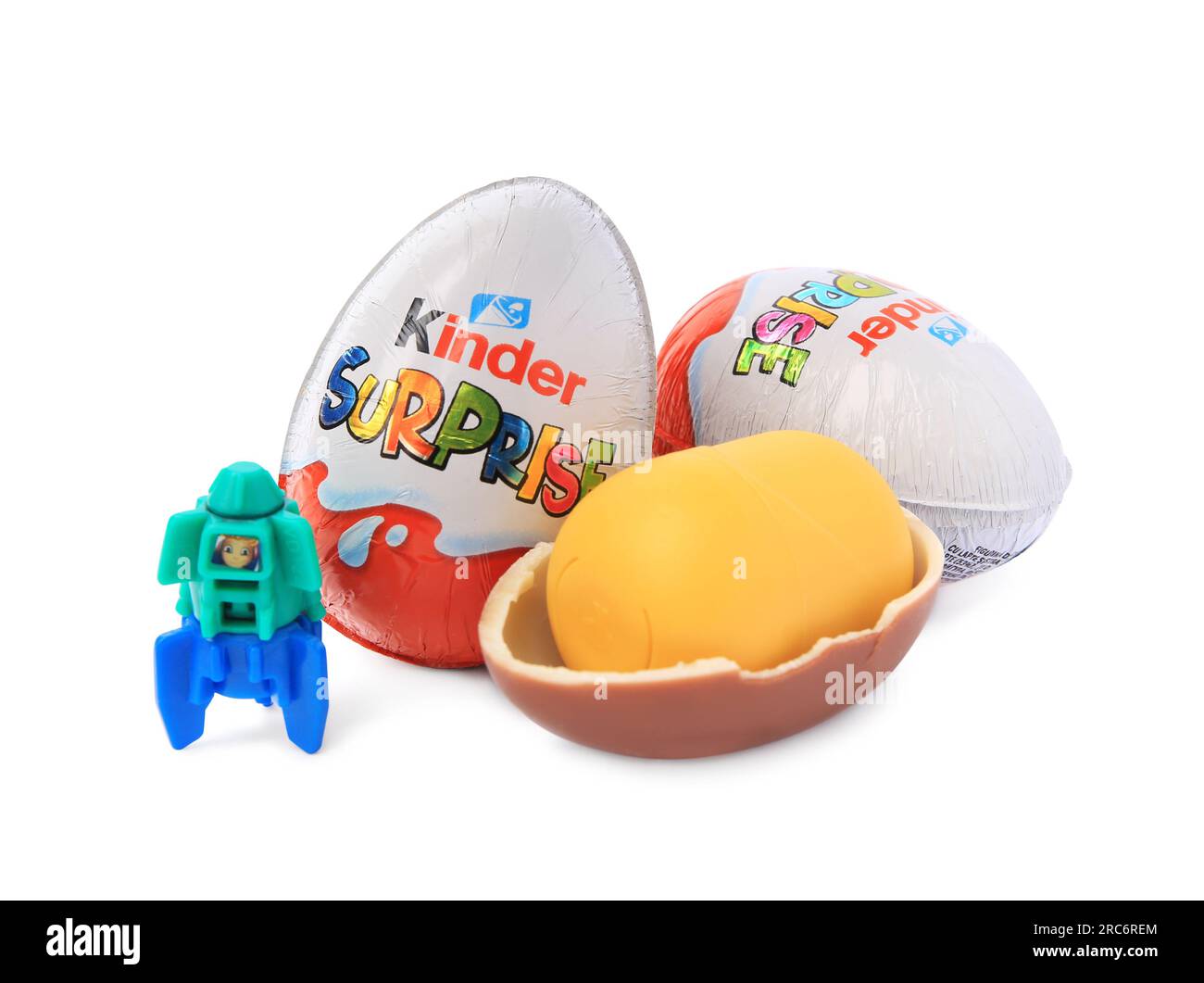 Easter chocolate eggs kinder Cut Out Stock Images & Pictures - Alamy