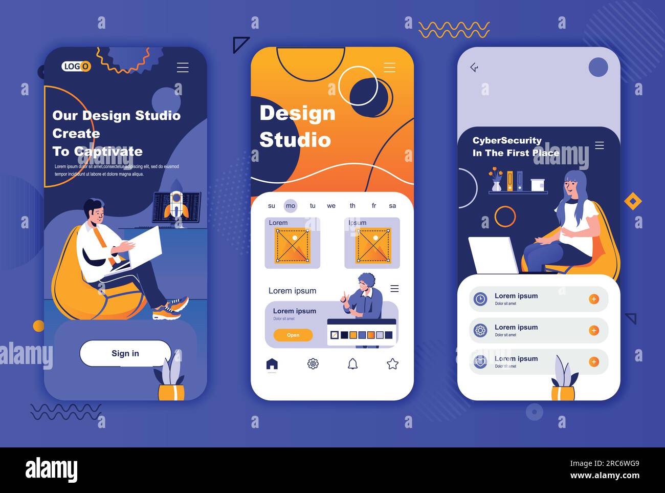 Front end design Stock Vector Images - Alamy