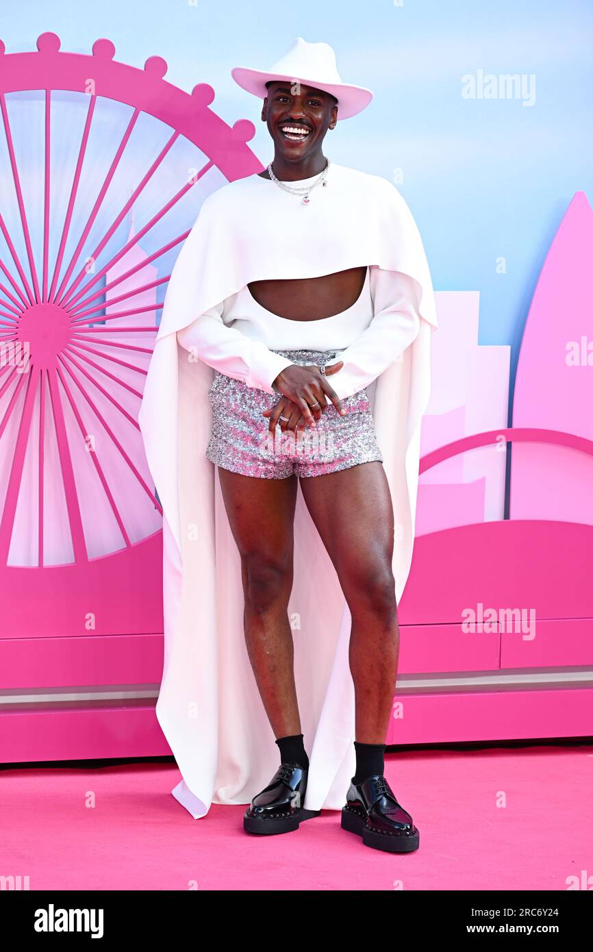 London, UK. July 12th, 2023. Ncuti Gatwa arriving at the Barbie European Premiere, Cineworld, Leicester Square, London. Credit: Doug Peters/EMPICS/Alamy Live News Stock Photo