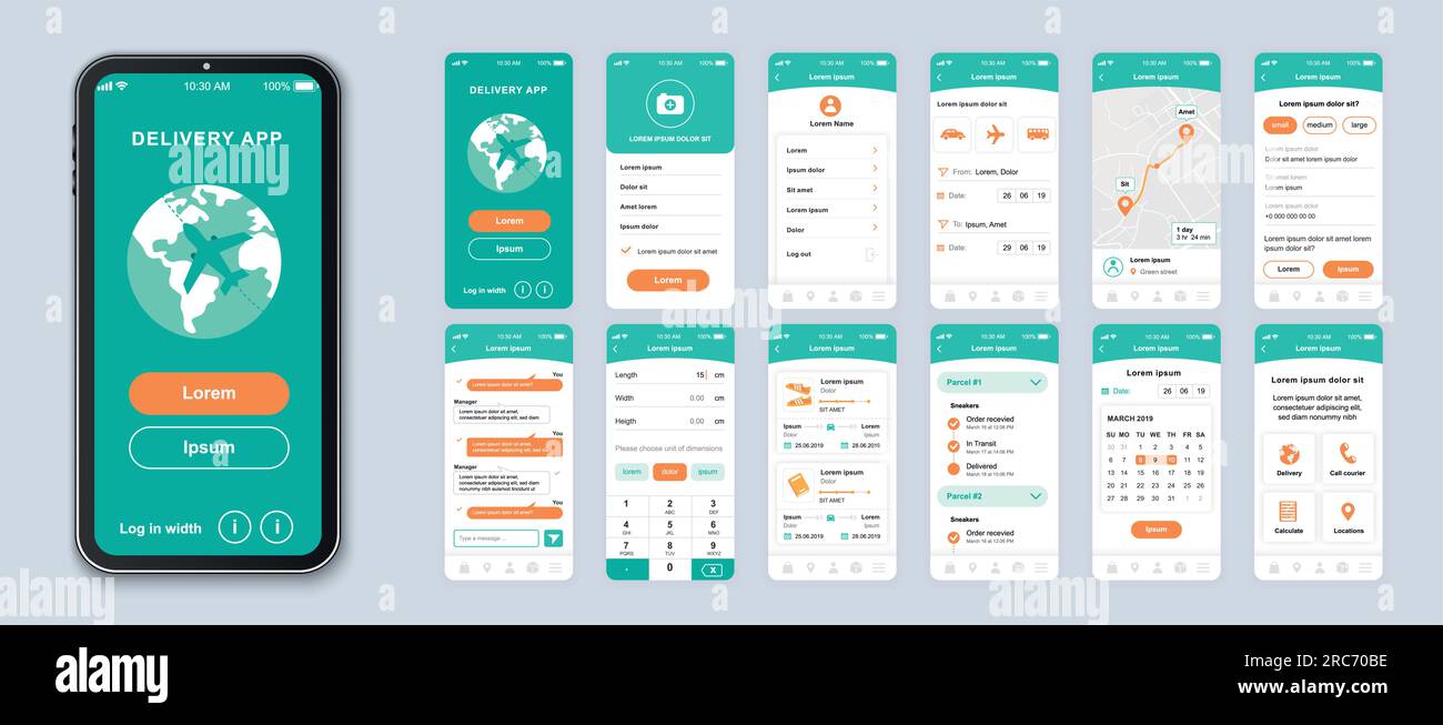 Delivery display Stock Vector Images - Alamy