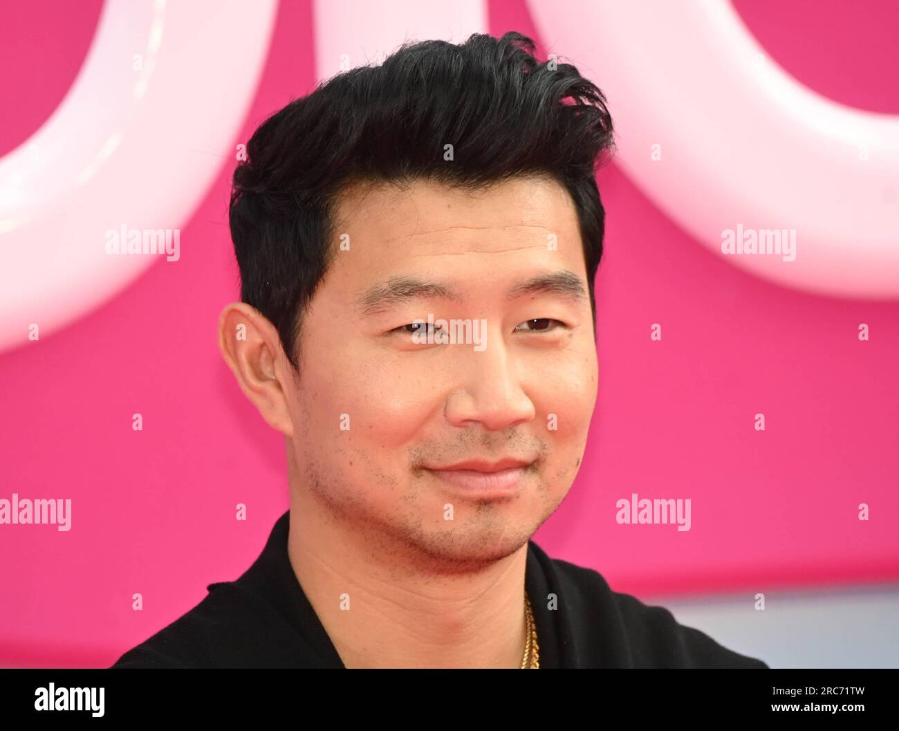 Simu Liu at the photocall for Barbie, at the London Eye. Picture date:  Wednesday July 12, 2023 Stock Photo - Alamy