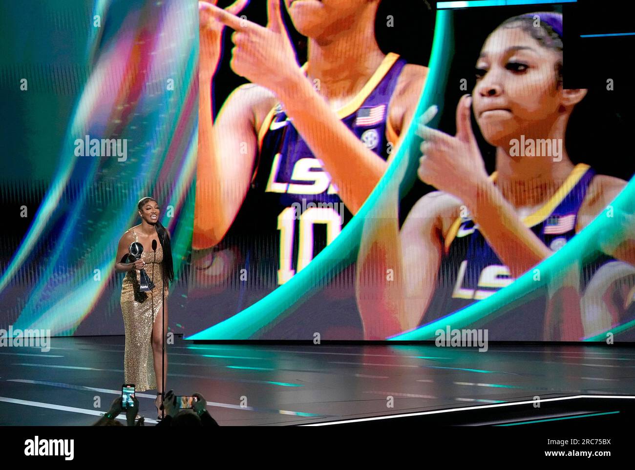 College basketball player Angel Reese, of the Louisiana State