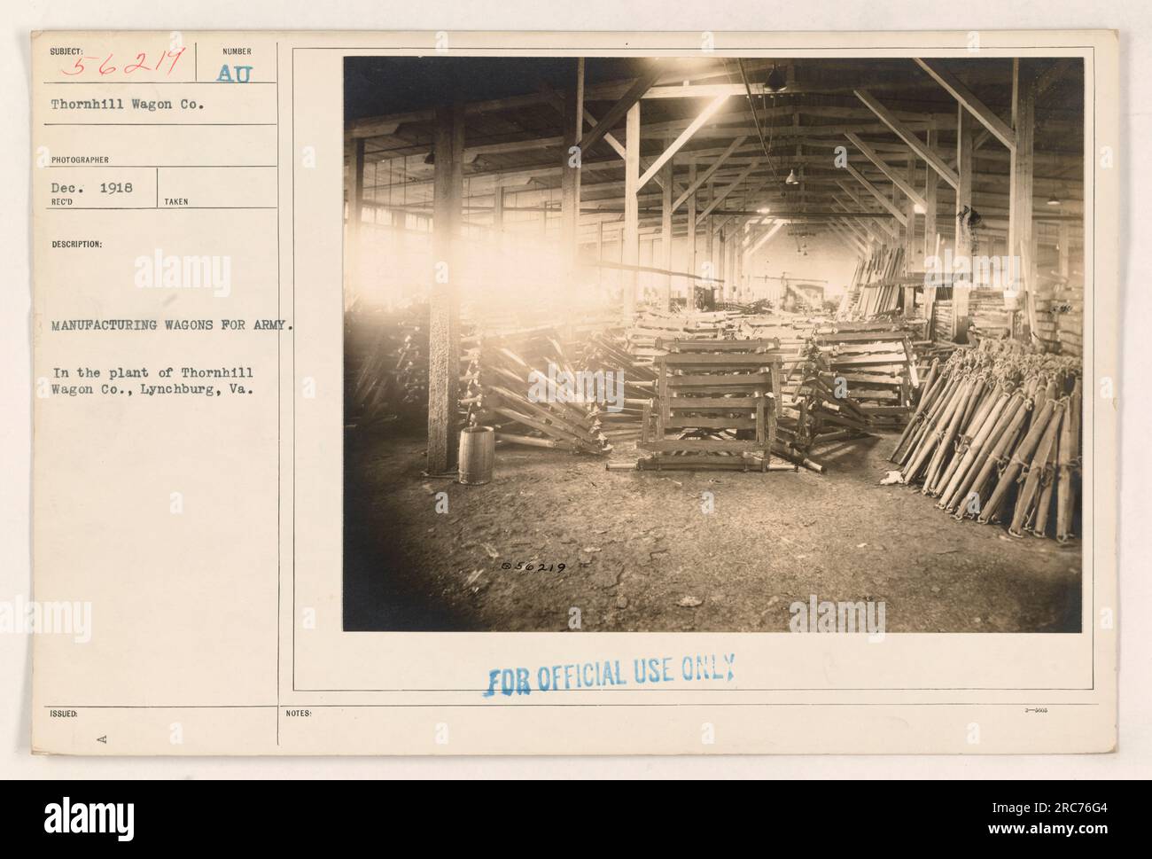 Workers at Thornhill Wagon Co. in Lynchburg, Virginia manufacturing