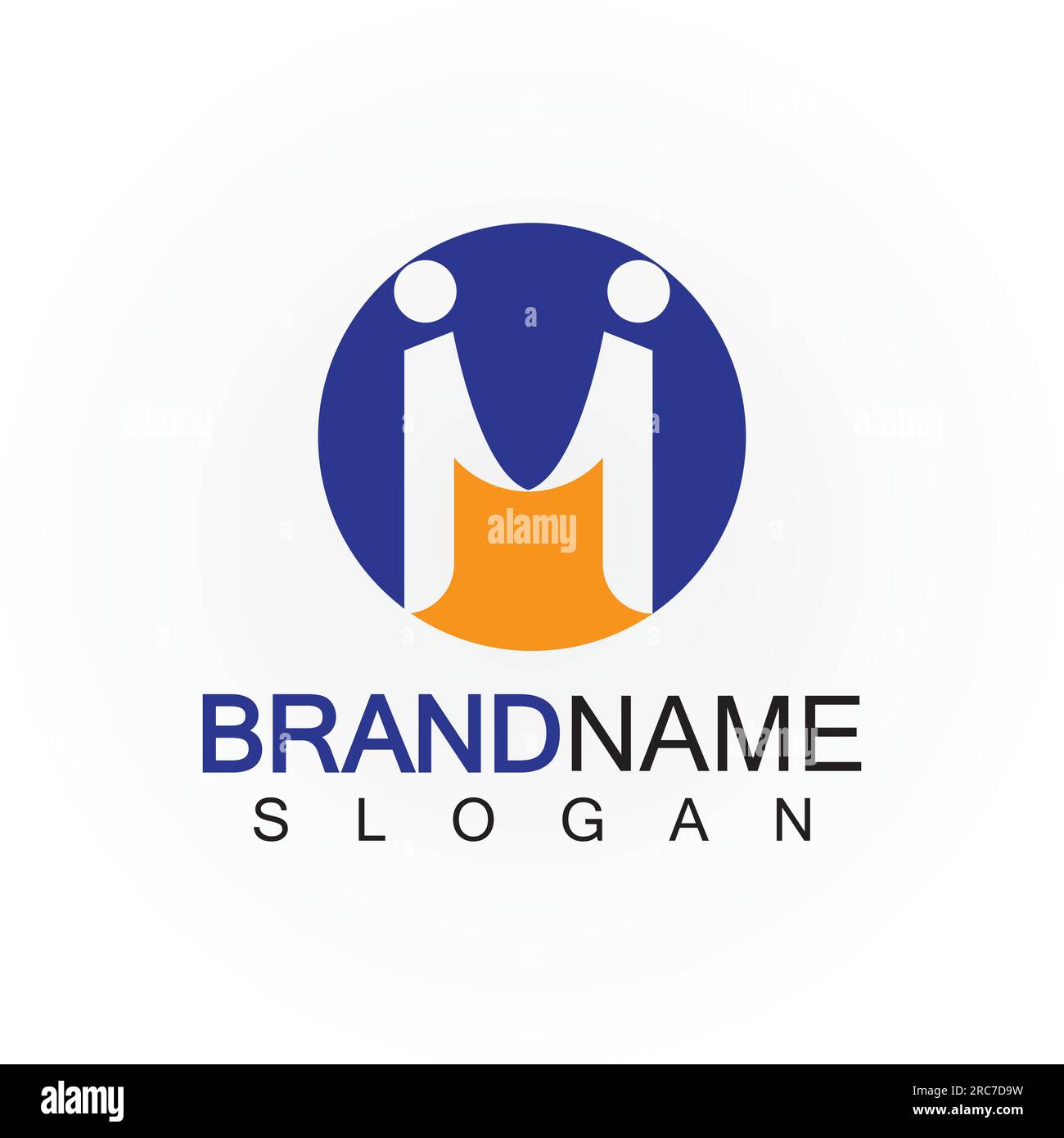 M Letter people concept Logo Template Vector Illustration Stock Vector
