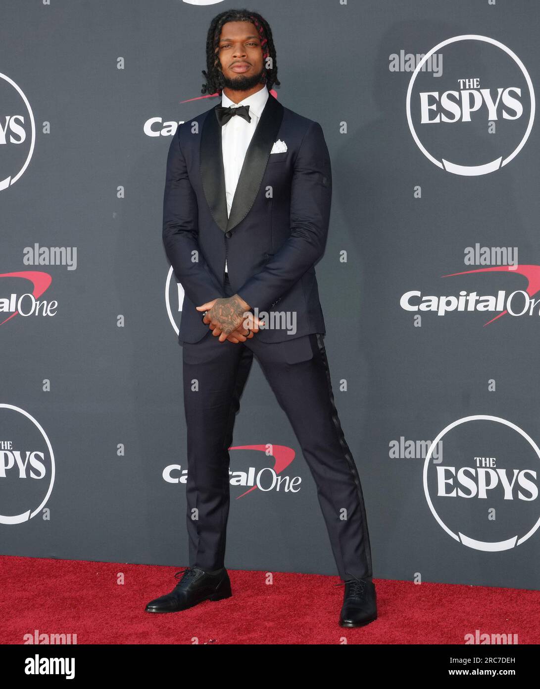 Los Angeles, USA. 12th July, 2023. Damar Hamlin arrives at The 2023