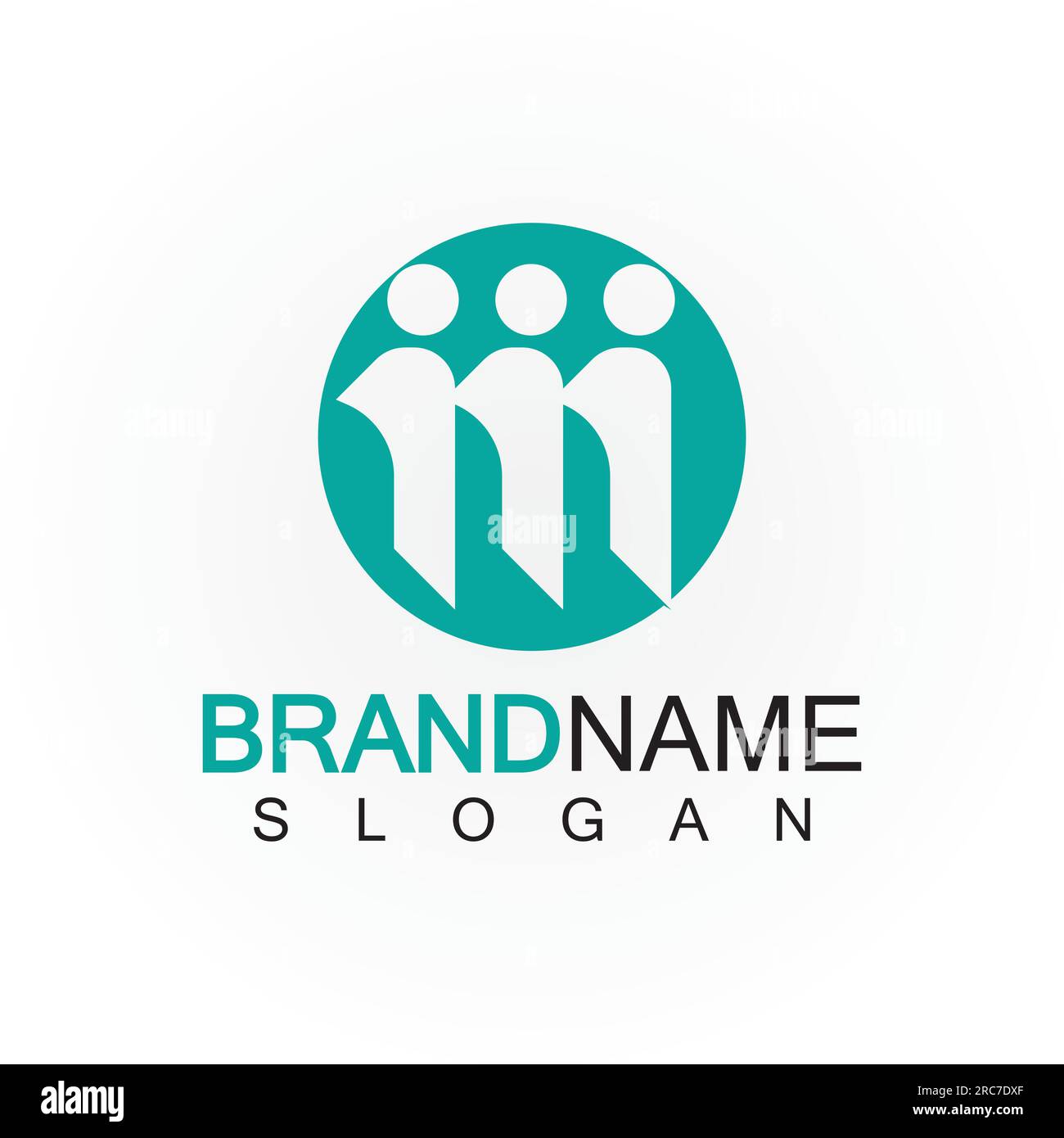 M Letter people concept Logo Template Vector Illustration Stock Vector