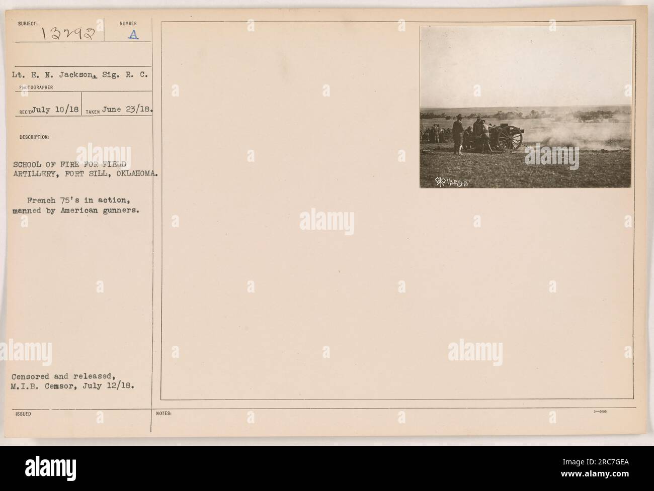 American soldiers practicing their artillery skills at a field artillery school in Fort Sill