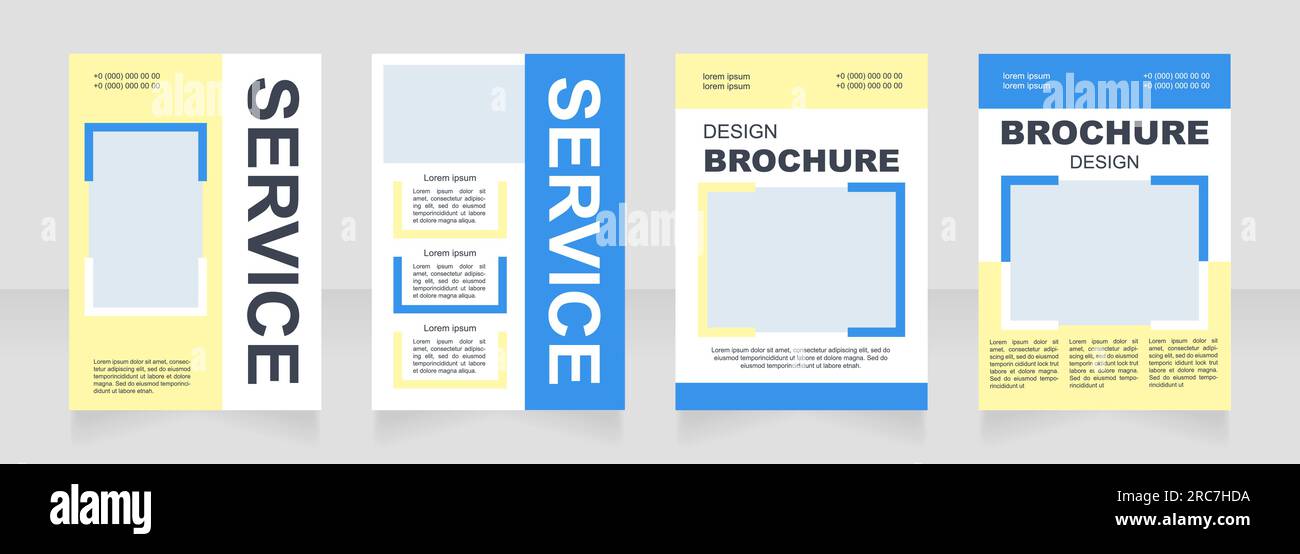 Service Overview Brochure Design Professional service blank brochure layout design Stock Vector Image ...