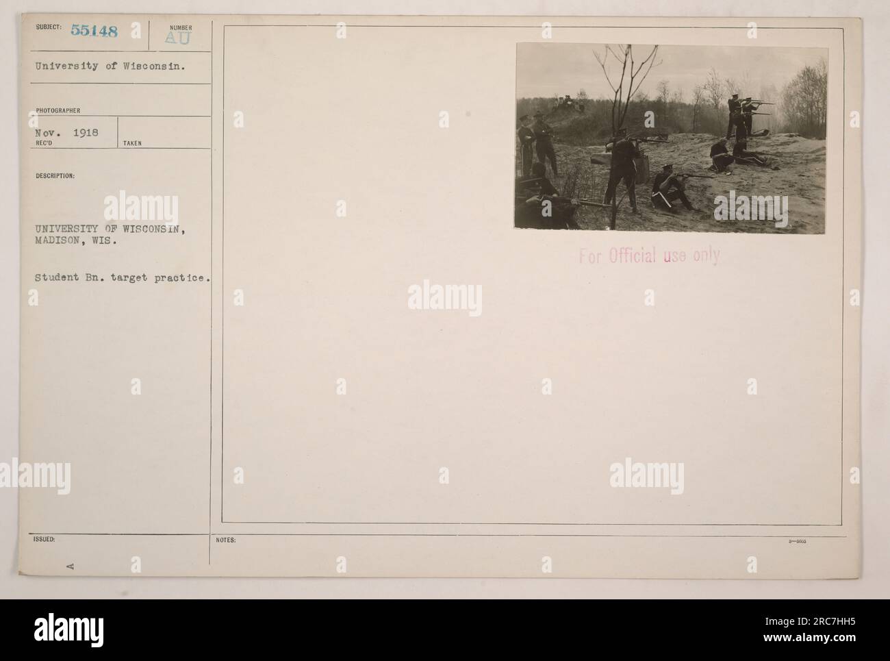 University of Wisconsin, Madison, student battalion engaging in target