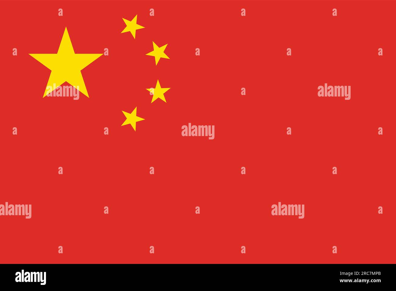 Flag of China - Vector illustration Stock Vector Image & Art - Alamy