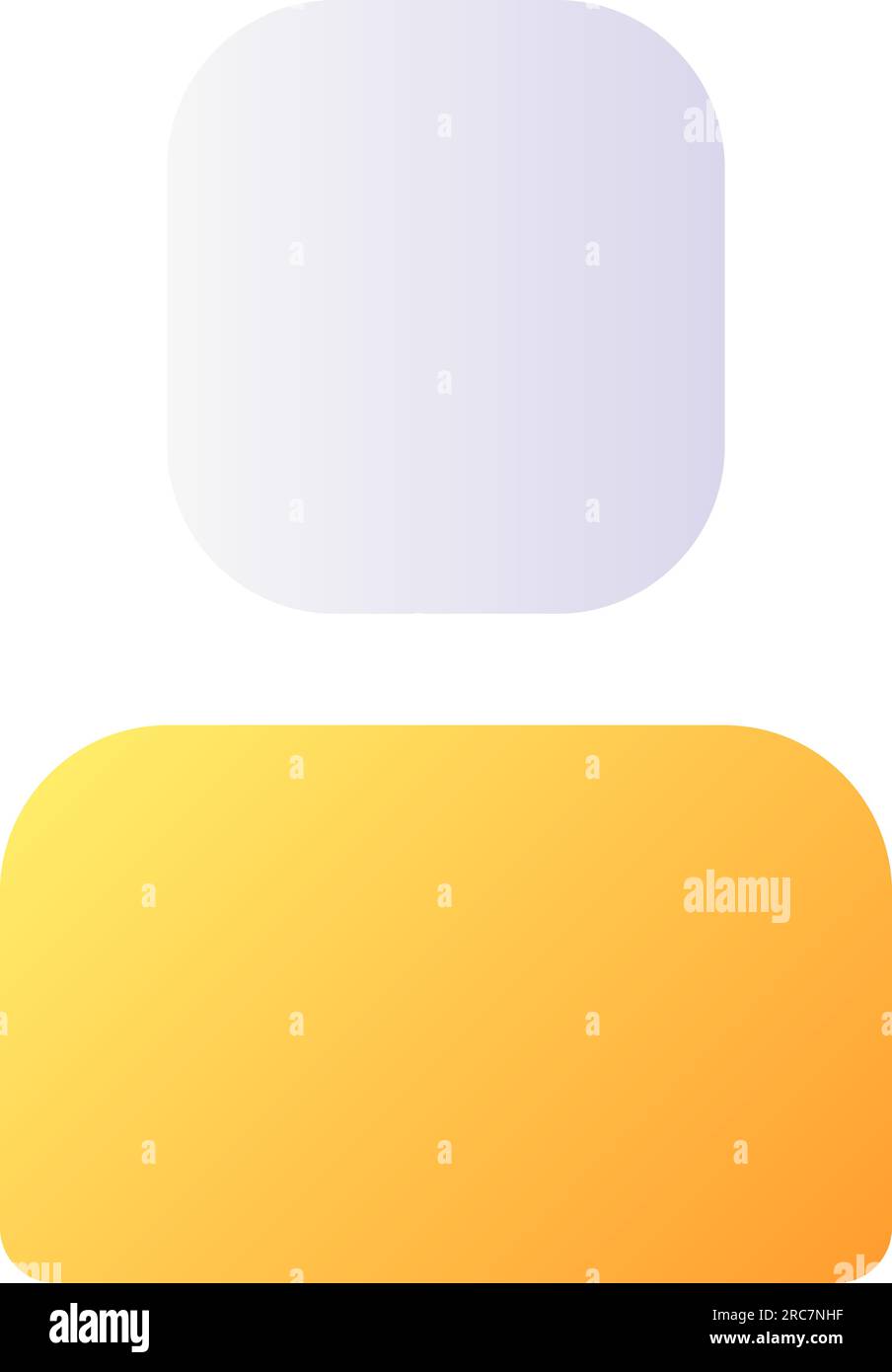 User pixel perfect flat gradient color ui icon Stock Vector