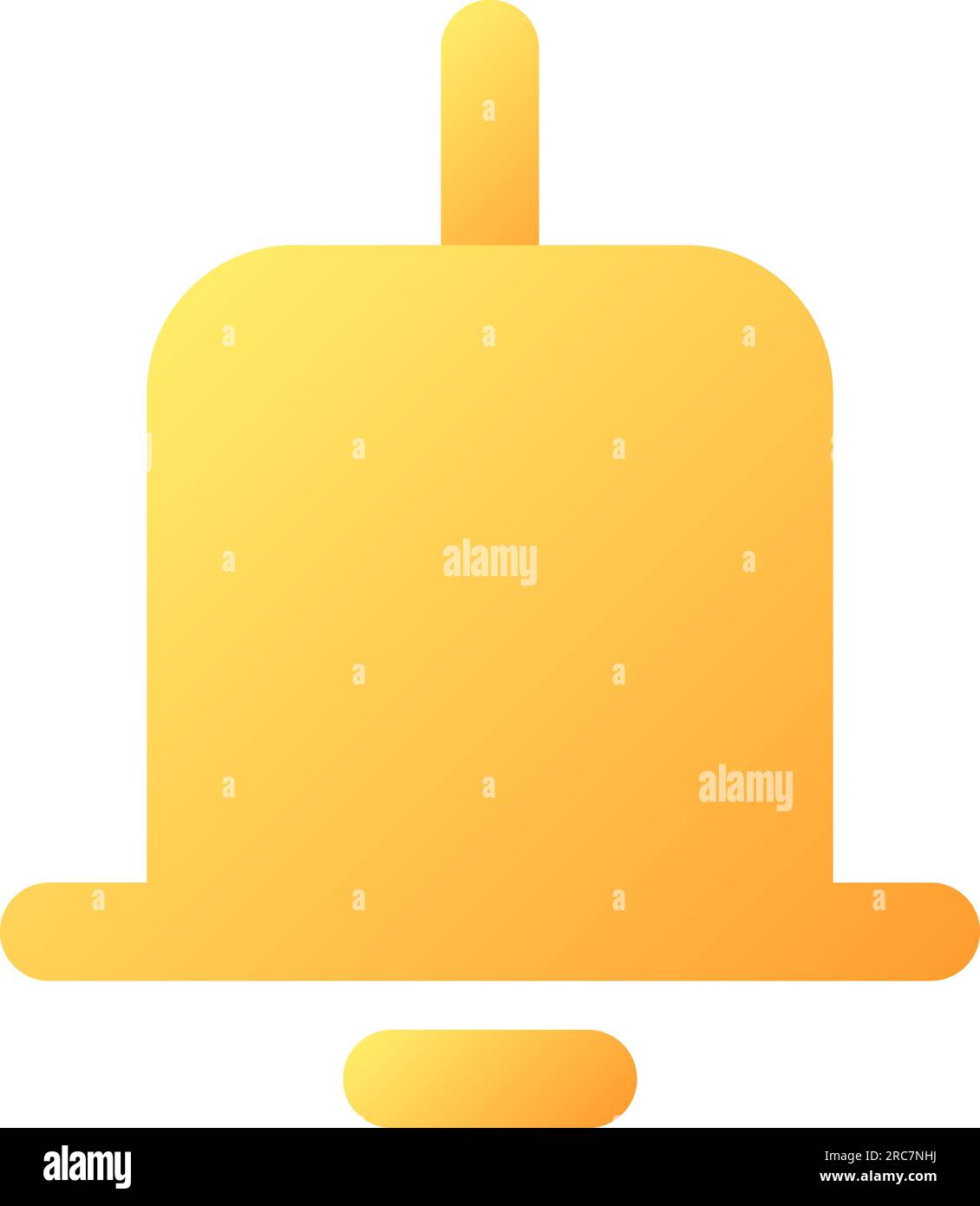Notification pixel perfect flat gradient color ui icon Stock Vector
