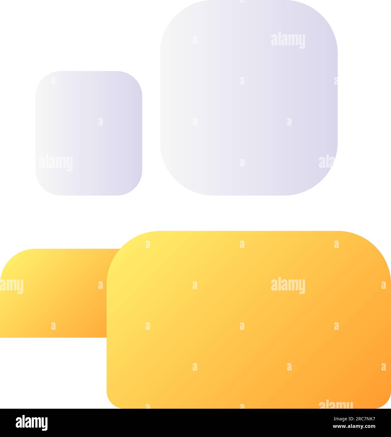 Social network group pixel perfect flat gradient color ui icon Stock Vector