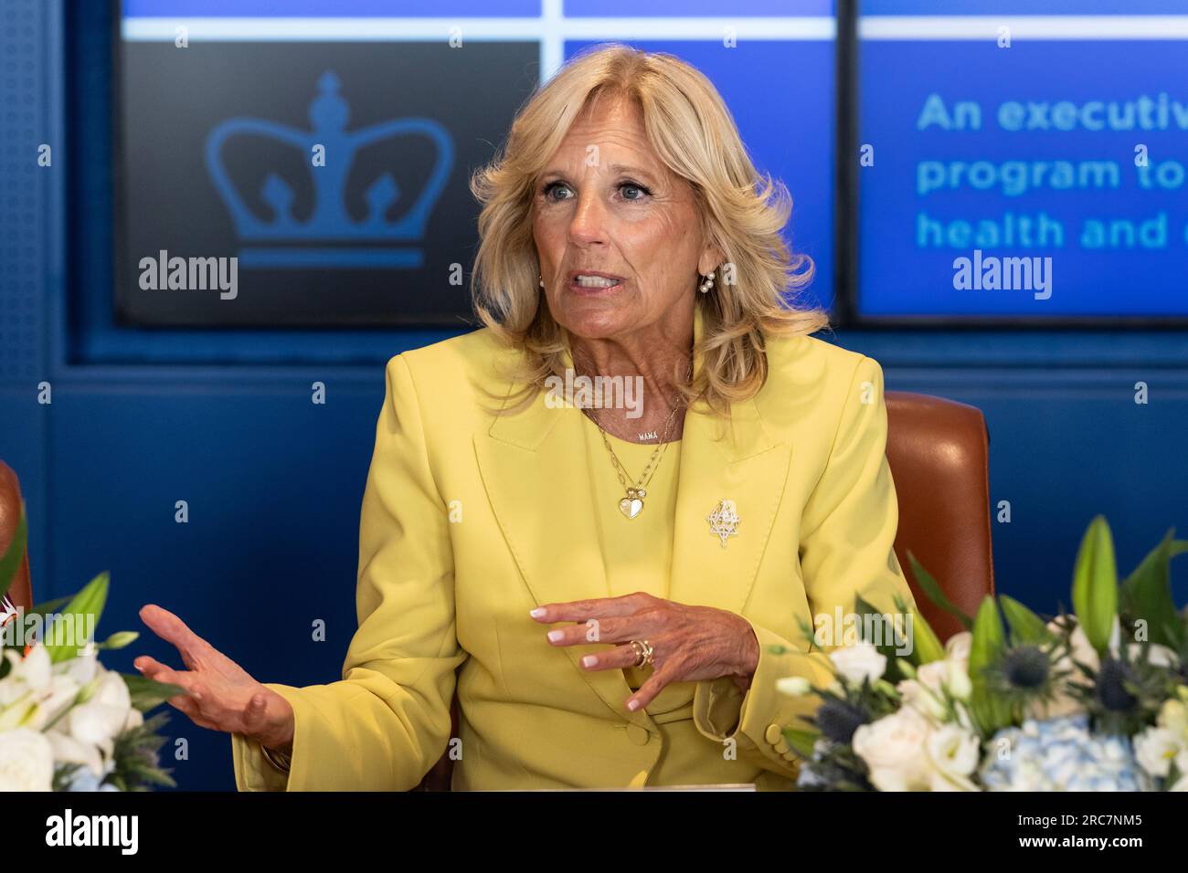 Dr. Jill Biden, First Lady of the United States speaks at first meeting