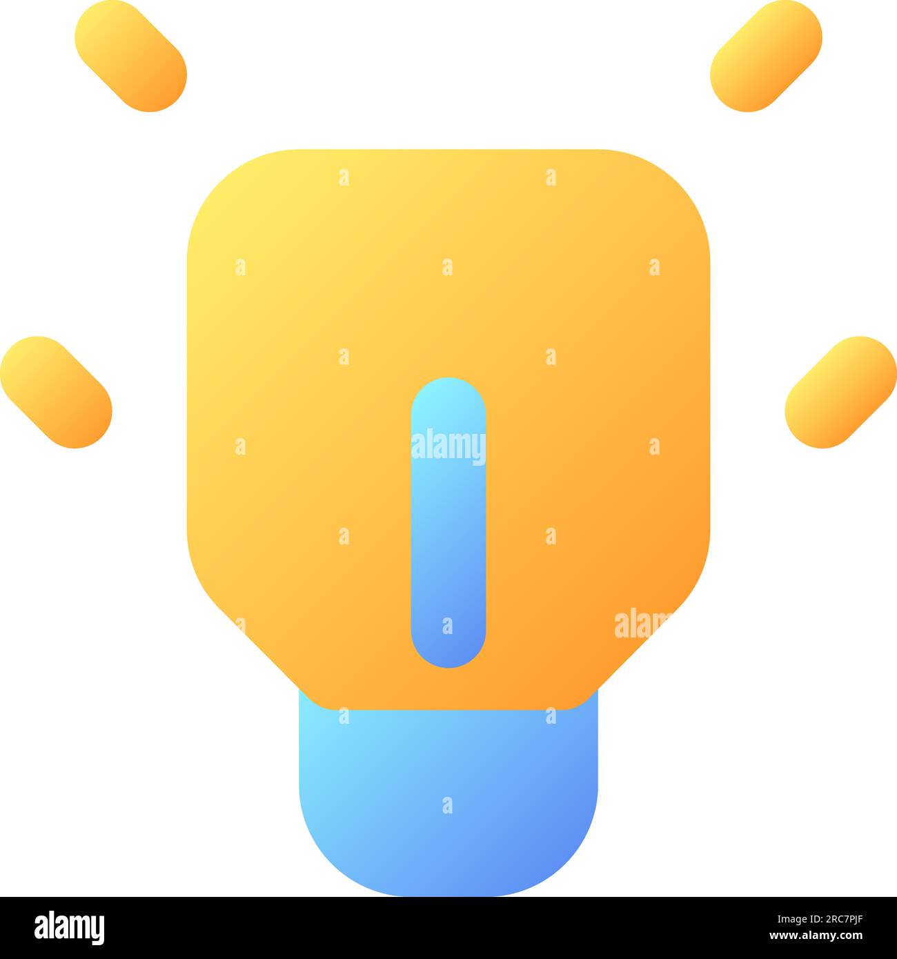 Messenger features pixel perfect flat gradient color ui icon Stock Vector