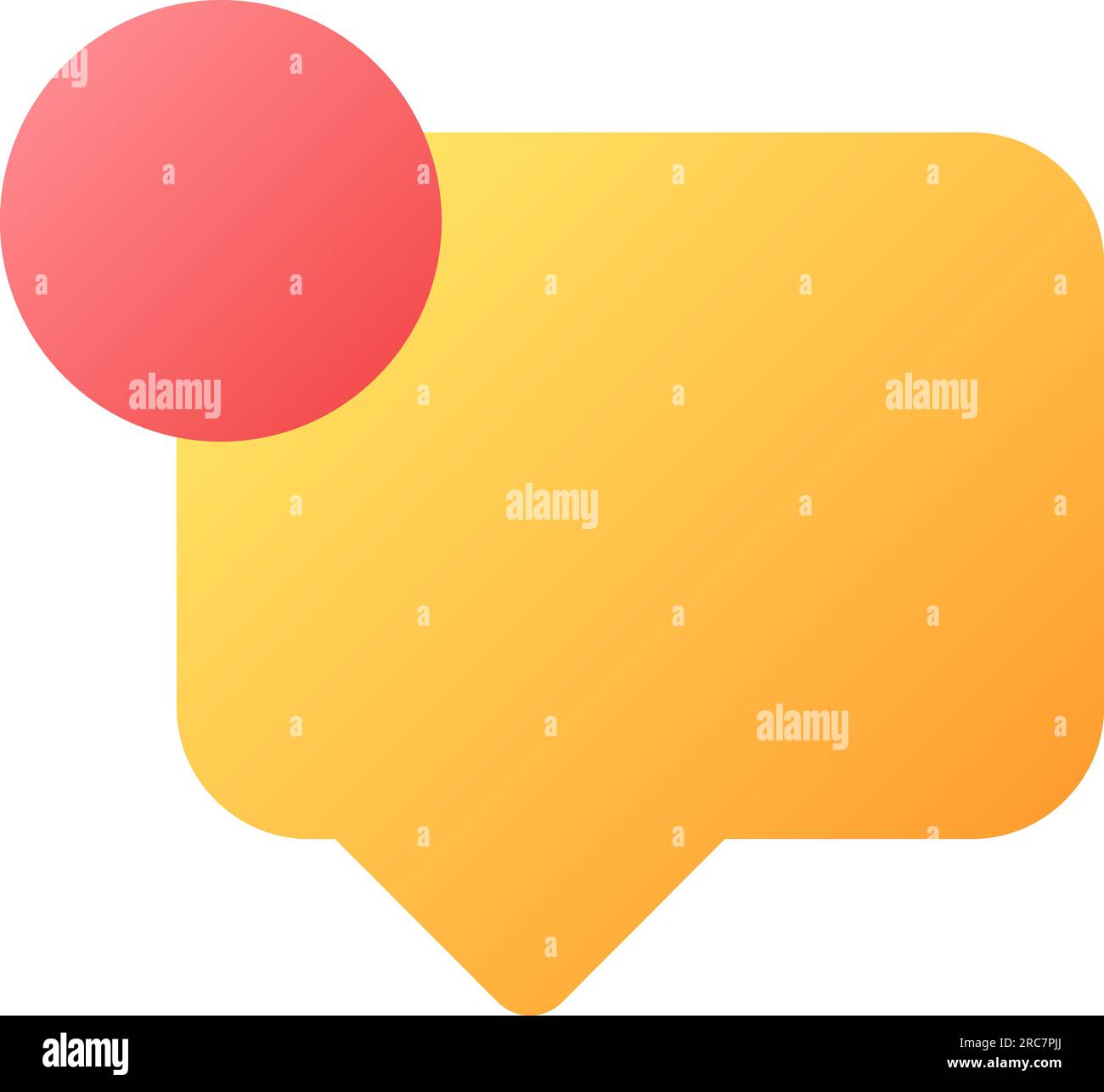 New message pixel perfect flat gradient color ui icon Stock Vector