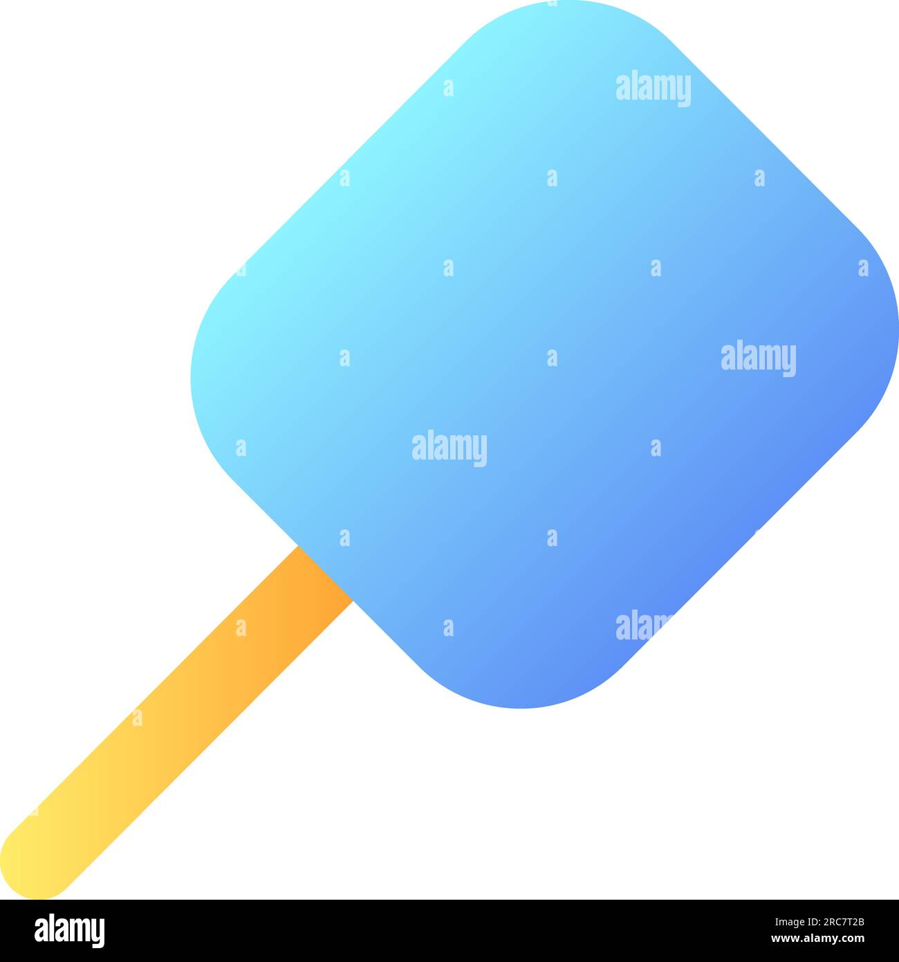 Magnifying glass pixel perfect flat gradient color ui icon Stock Vector