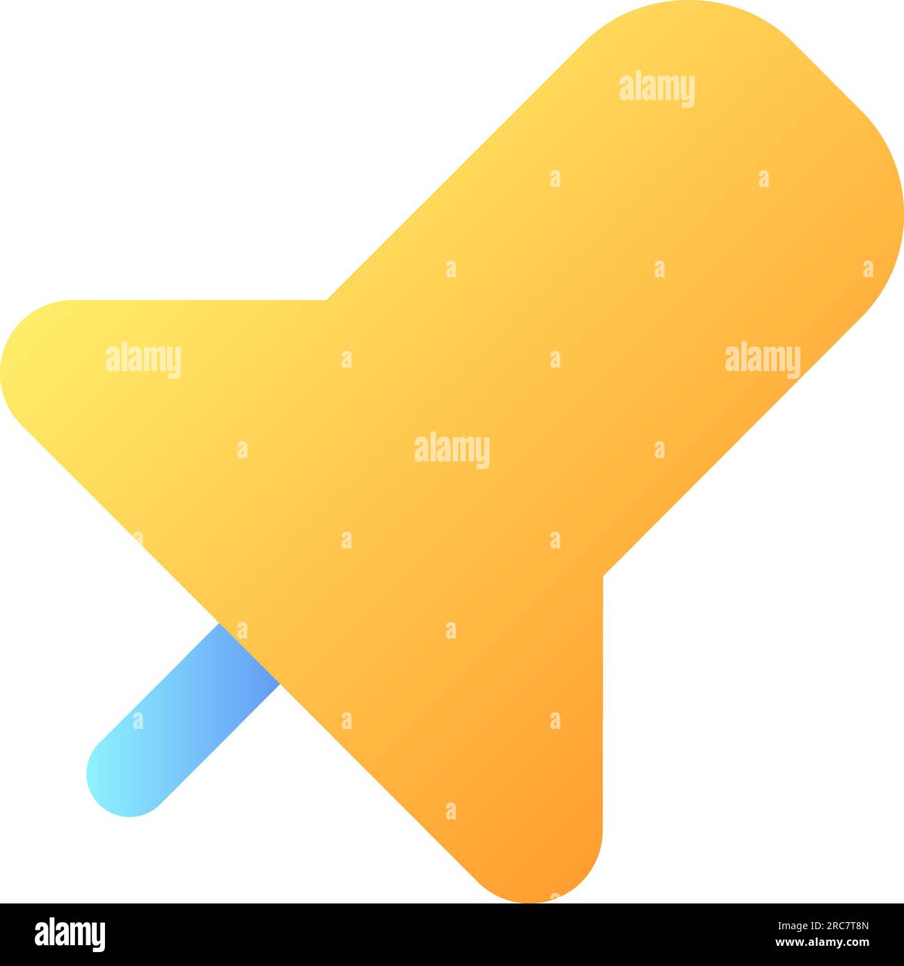 Pin pixel perfect flat gradient color ui icon Stock Vector Image & Art ...