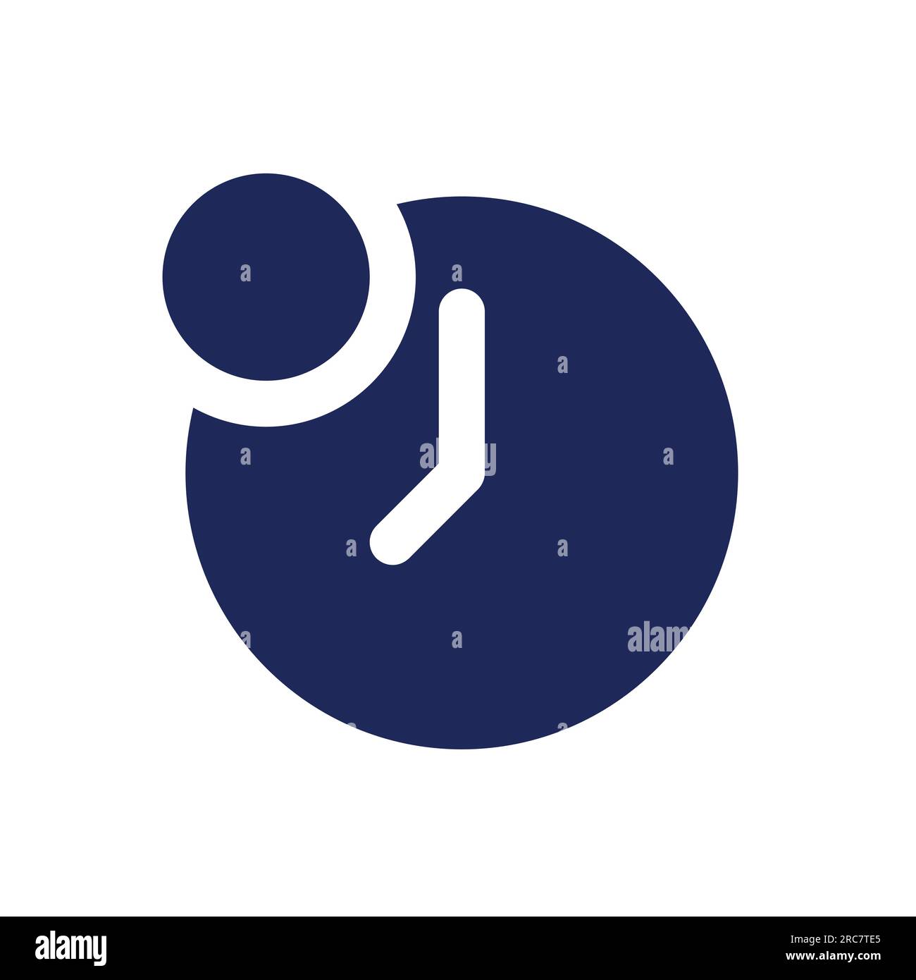 Reminder from time app black glyph ui icon Stock Vector