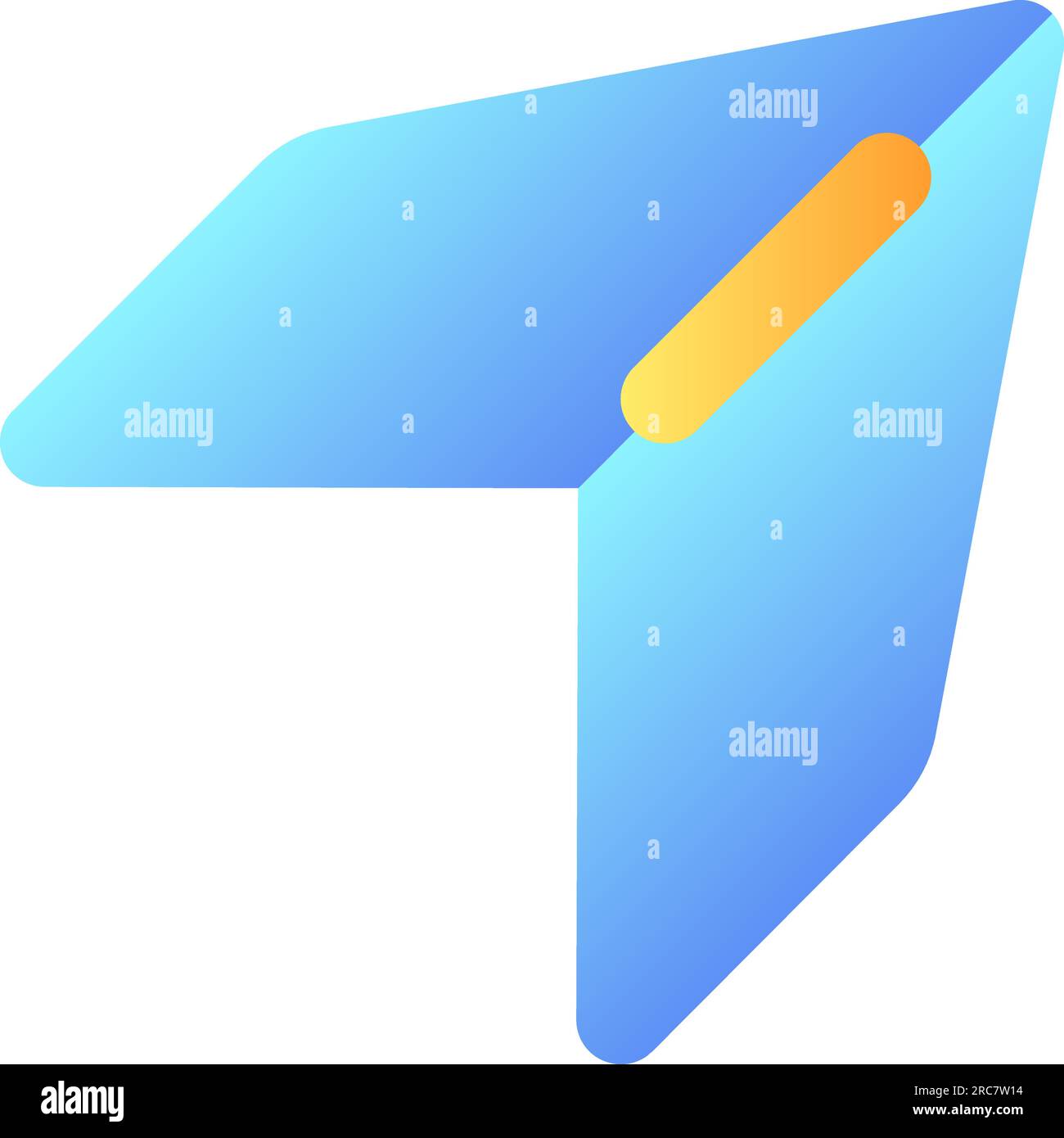 Share and repost pixel perfect flat gradient color ui icon Stock Vector
