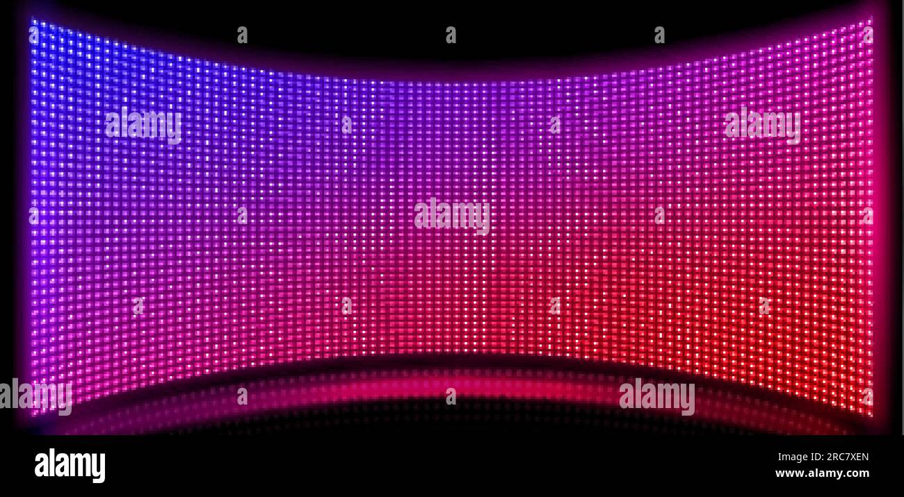 Screen LED Vector. Light Board. Cinema Panel. Illustration Stock