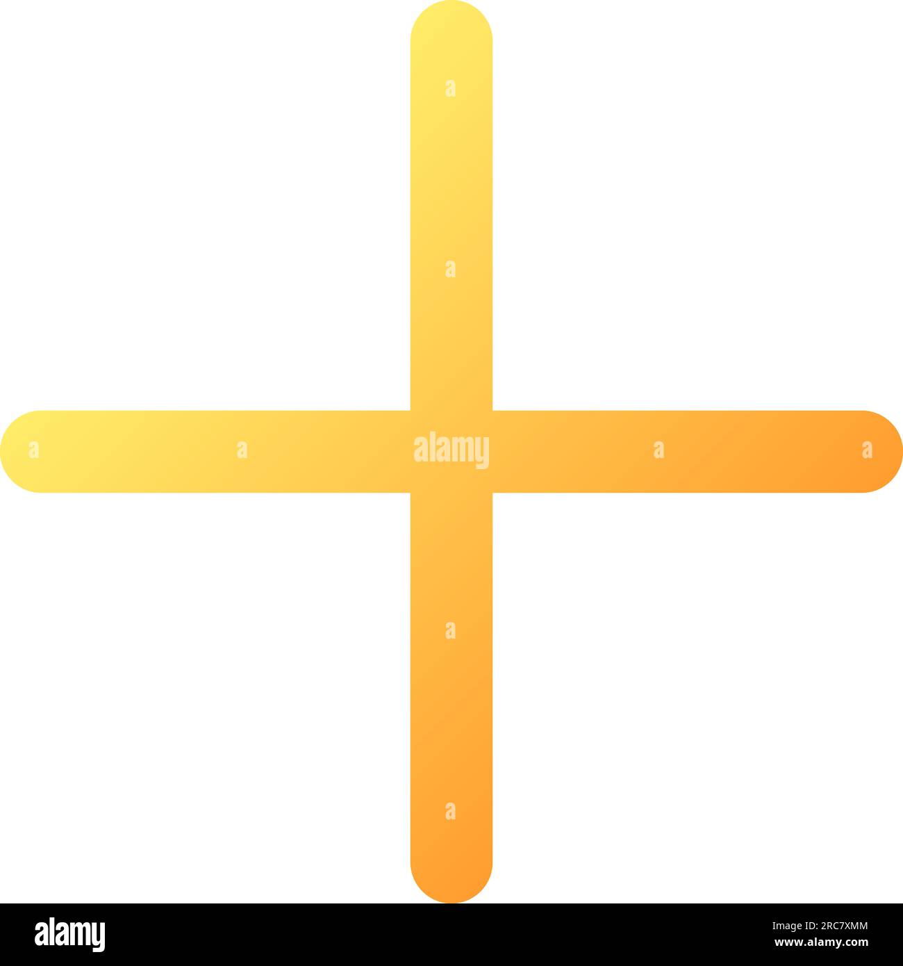Plus pixel perfect flat gradient color ui icon Stock Vector
