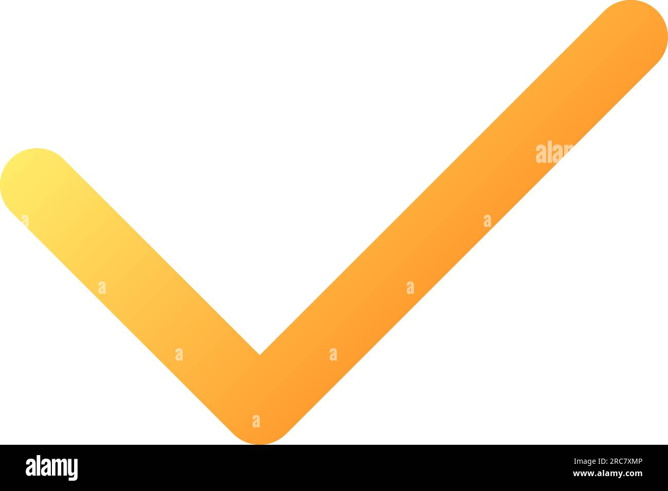 Checkmark pixel perfect flat gradient color ui icon Stock Vector