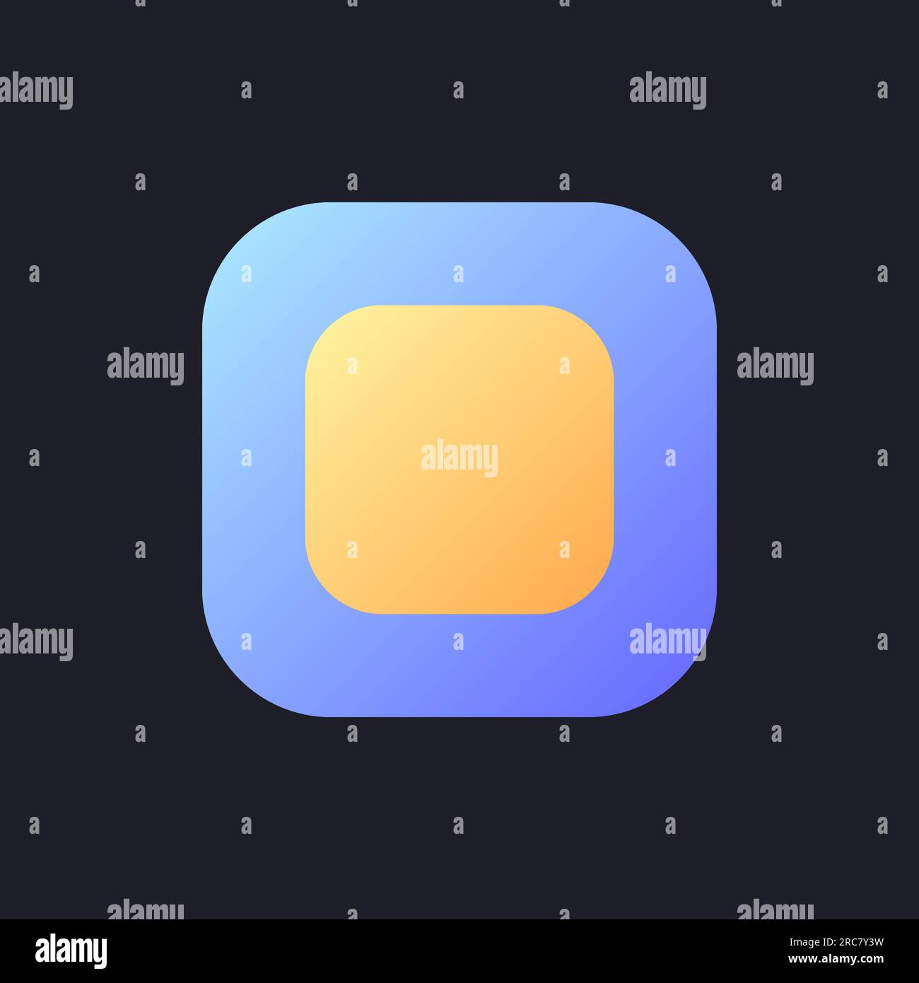 Background template flat gradient fill ui icon for dark theme Stock Vector