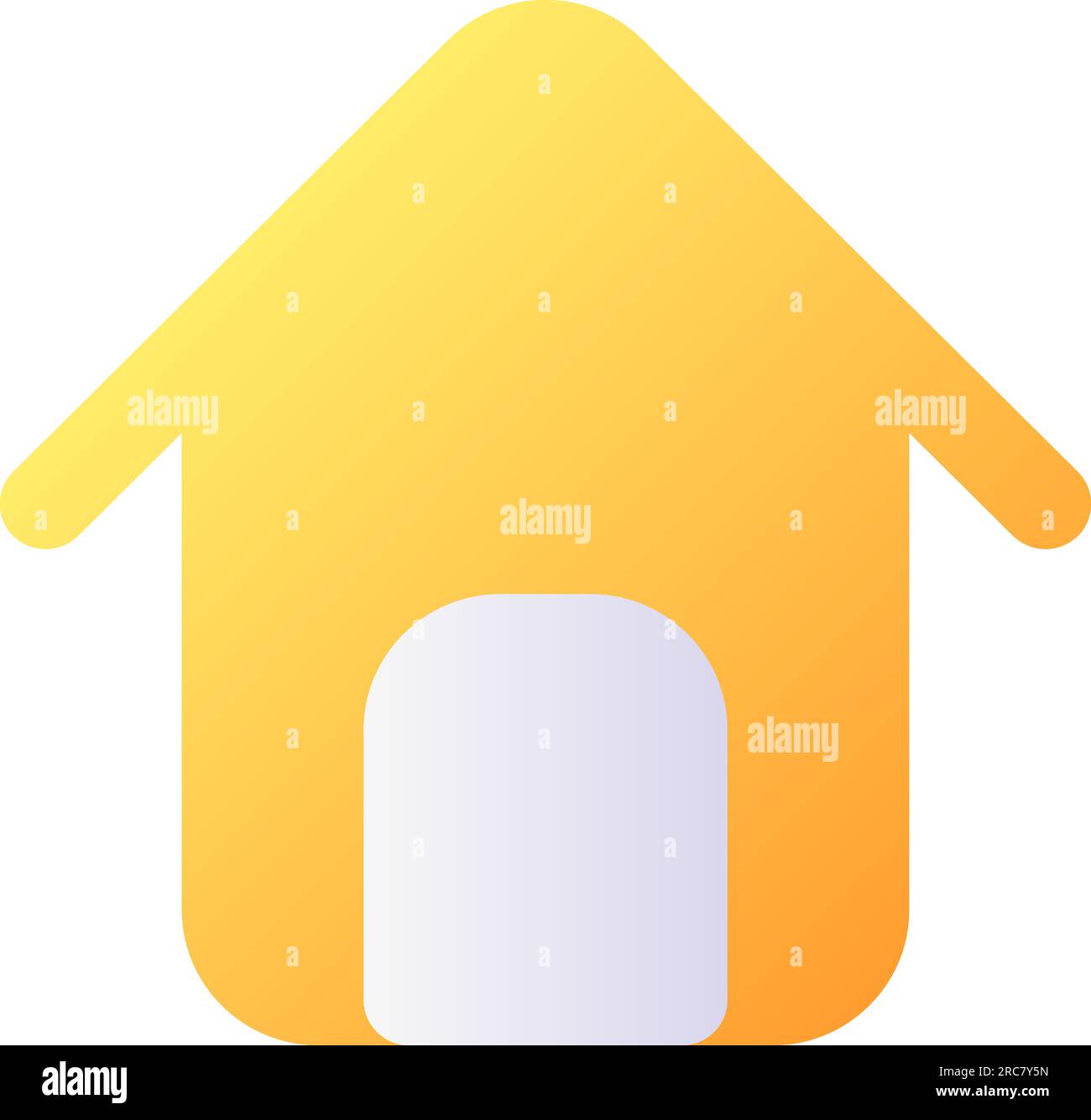 Home page pixel perfect flat gradient color ui icon Stock Vector